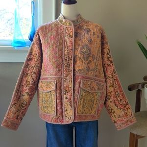 Zara quilted jacquard jacket sz small